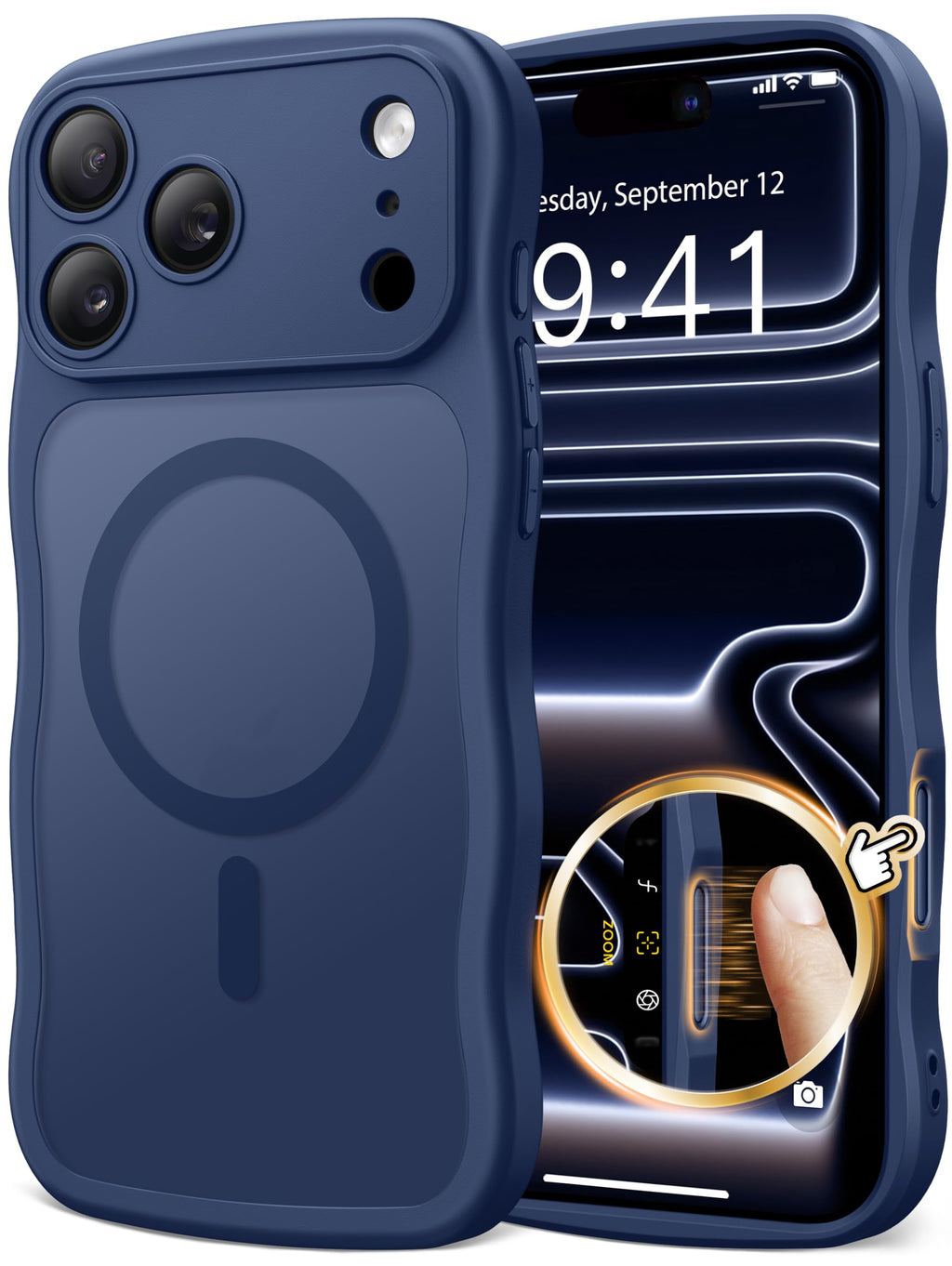 CAPRARO Cute for iPhone 13 Pro Case, Compatible with MagSafe