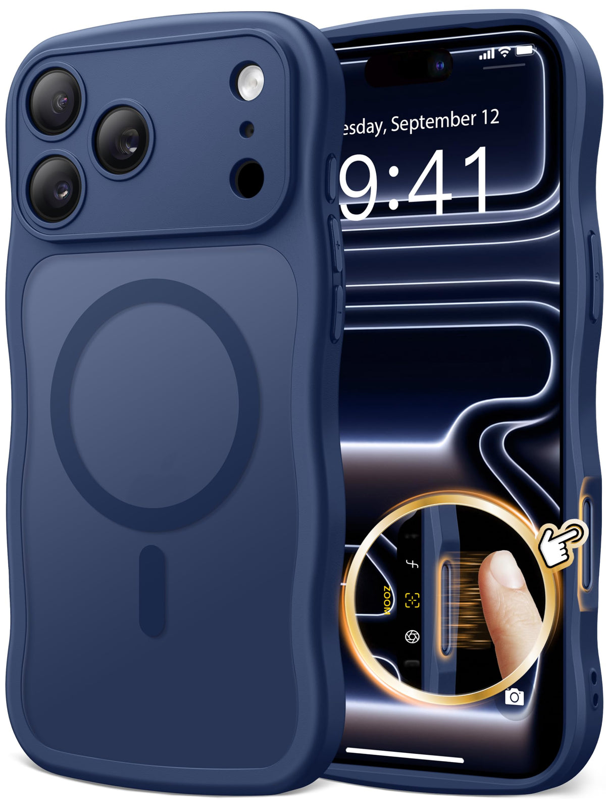 CAPRARO Cute for iPhone 13 Pro Case, Compatible with MagSafe
