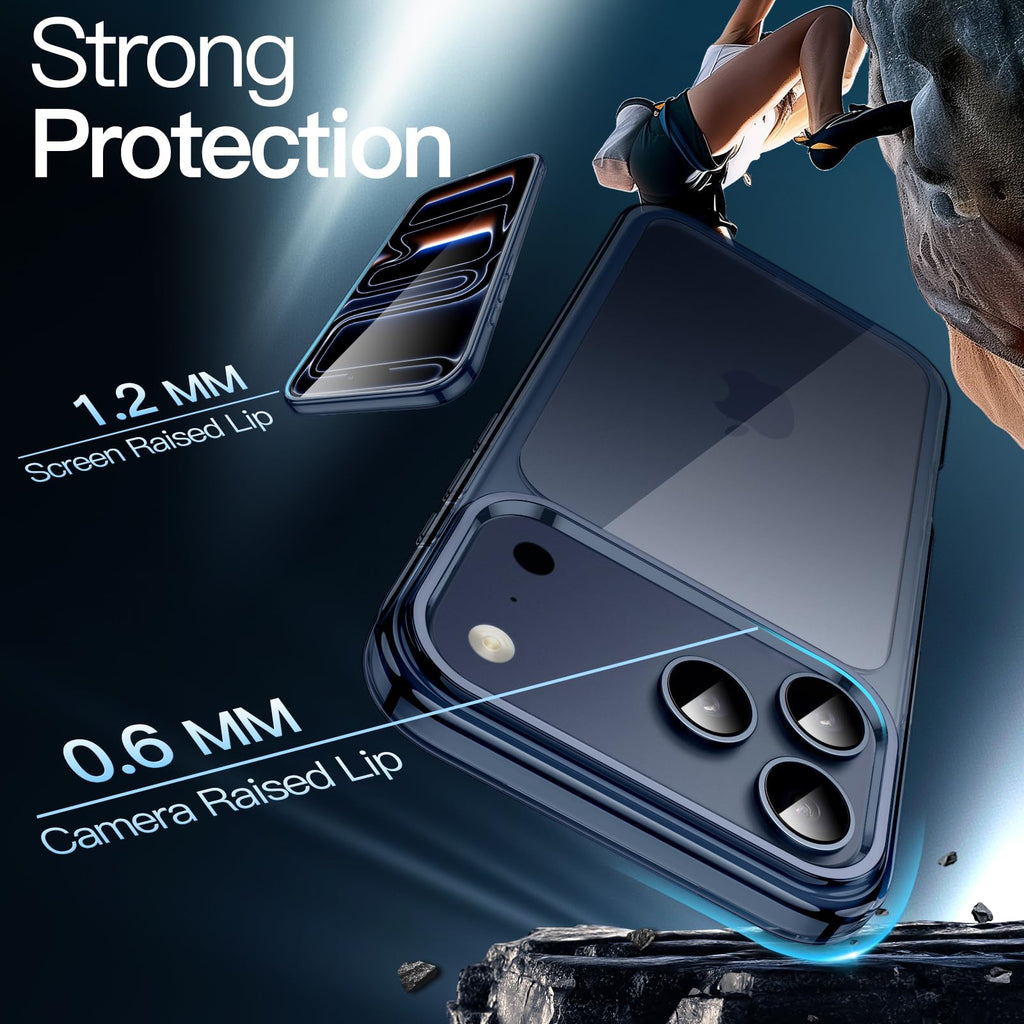 JETech Case for iPhone 17 Pro Max, Anti-Yellowing, Black