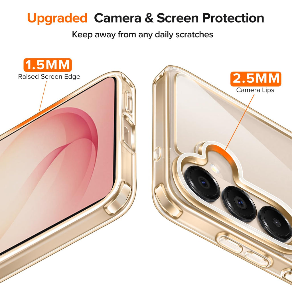 ivoler 3-in-1 Case for iPhone 16 Plus 6.7 inch, Clear