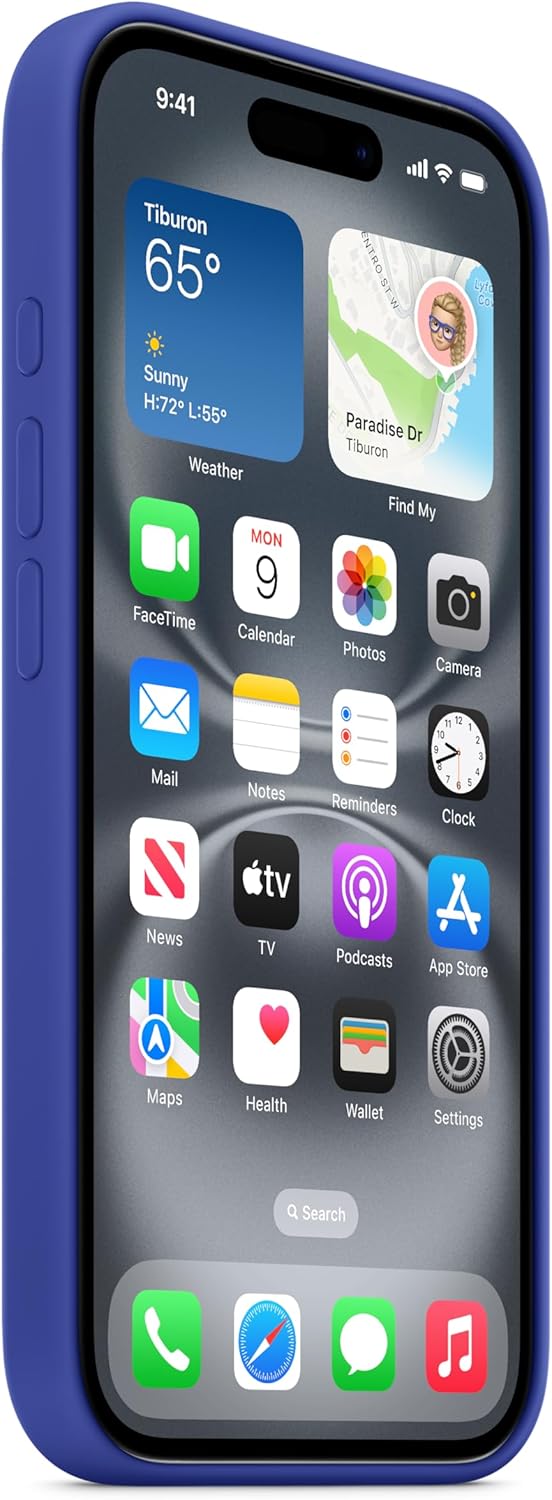 Apple iPhone 16 Pro Max Silicone Case with MagSafe and Camera Control: Lightweight Phone Case, Wireless Charging Compatible, Smooth Matte Finish, Black