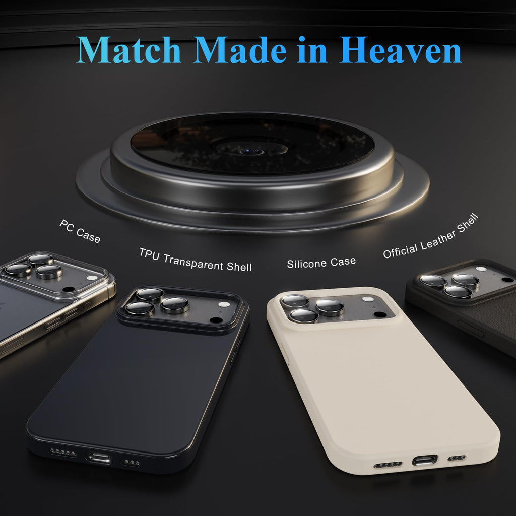 YWXTW Camera Lens Protector for iPhone 16 Pro/iPhone 16 Pro Max, [1 Step Installation Tray] Tempered Glass Screen Protector Metal Individual Camera Cover Accessories Case Friendly (Desert Titanium)