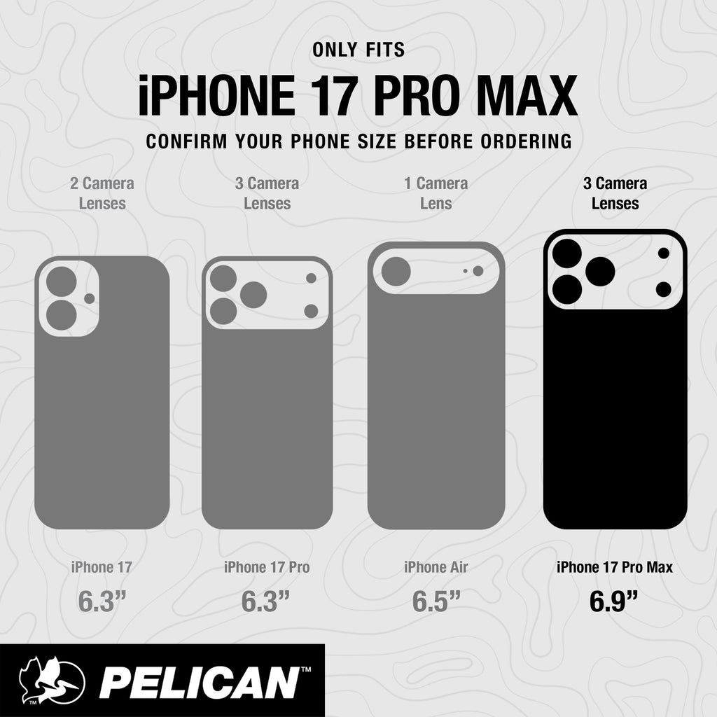 Pelican iPhone 17 Pro Case - MagSafe Phone Case -Ranger Frosted Clear/Black