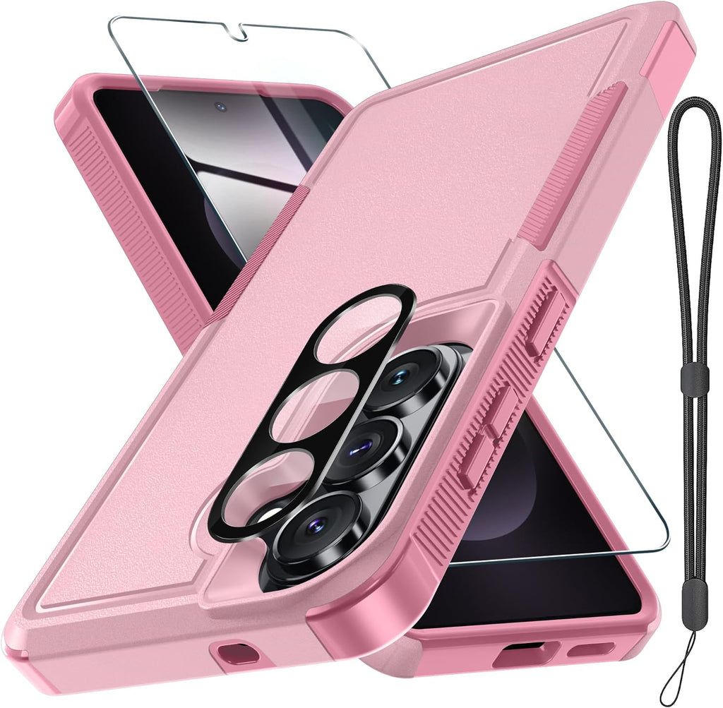 for Samsung Galaxy S26 Case,Military Grade Phone Cover, Cute Pink