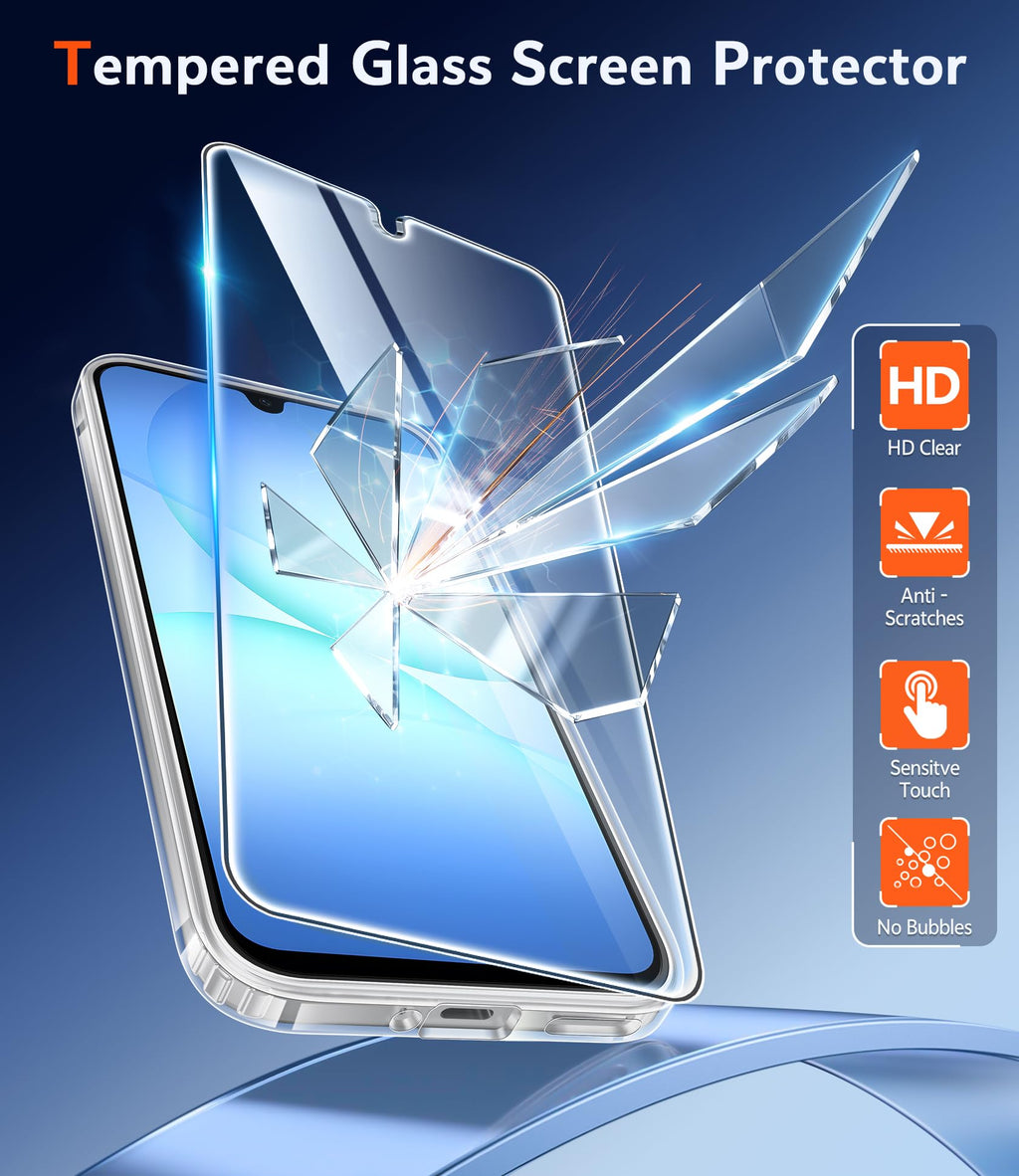 FNTCASE for Moto G-Power-5G-2026/2025 Clear Case with Screen Protector
