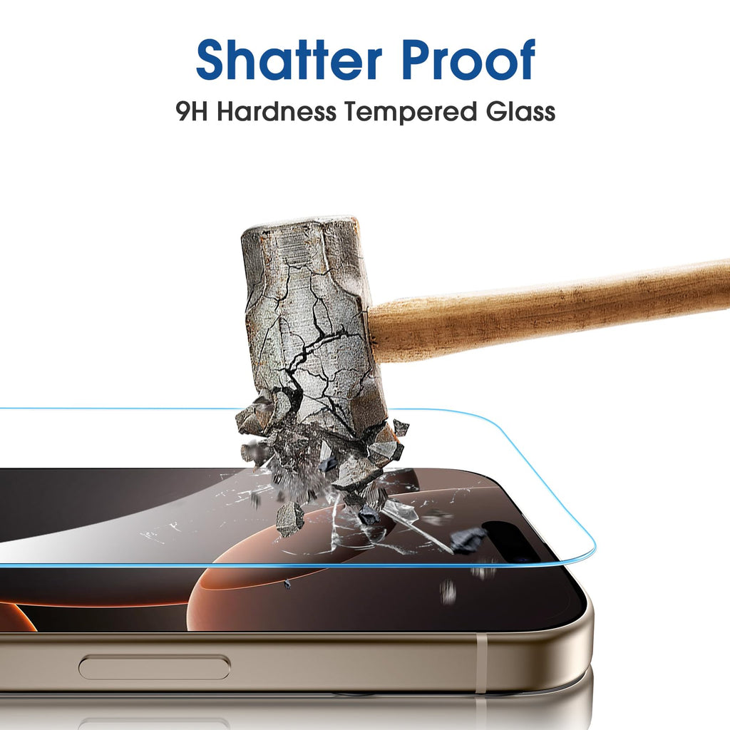 amFilm OneTouch for iPhone 18 Pro Max 6.9'' Screen Protector Tempered Glass