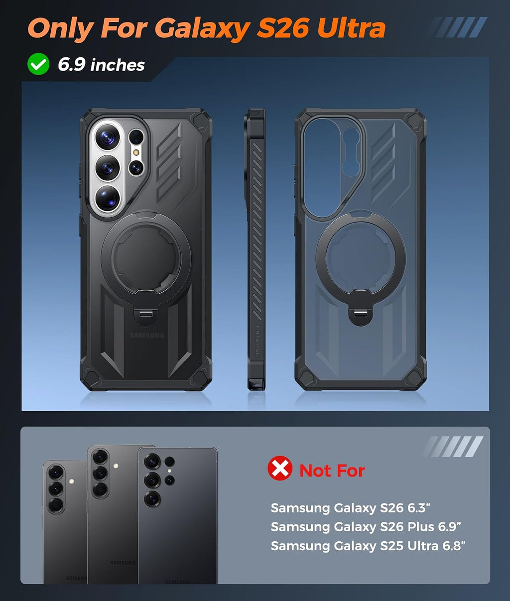 FNTCASE for Motorola Razr 2026/2025 Case with 360 Spin Magnetic Kickstand