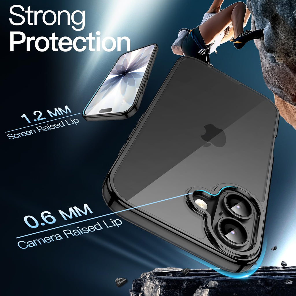 JETech Case for iPhone 17 Pro Max, Anti-Yellowing, Black