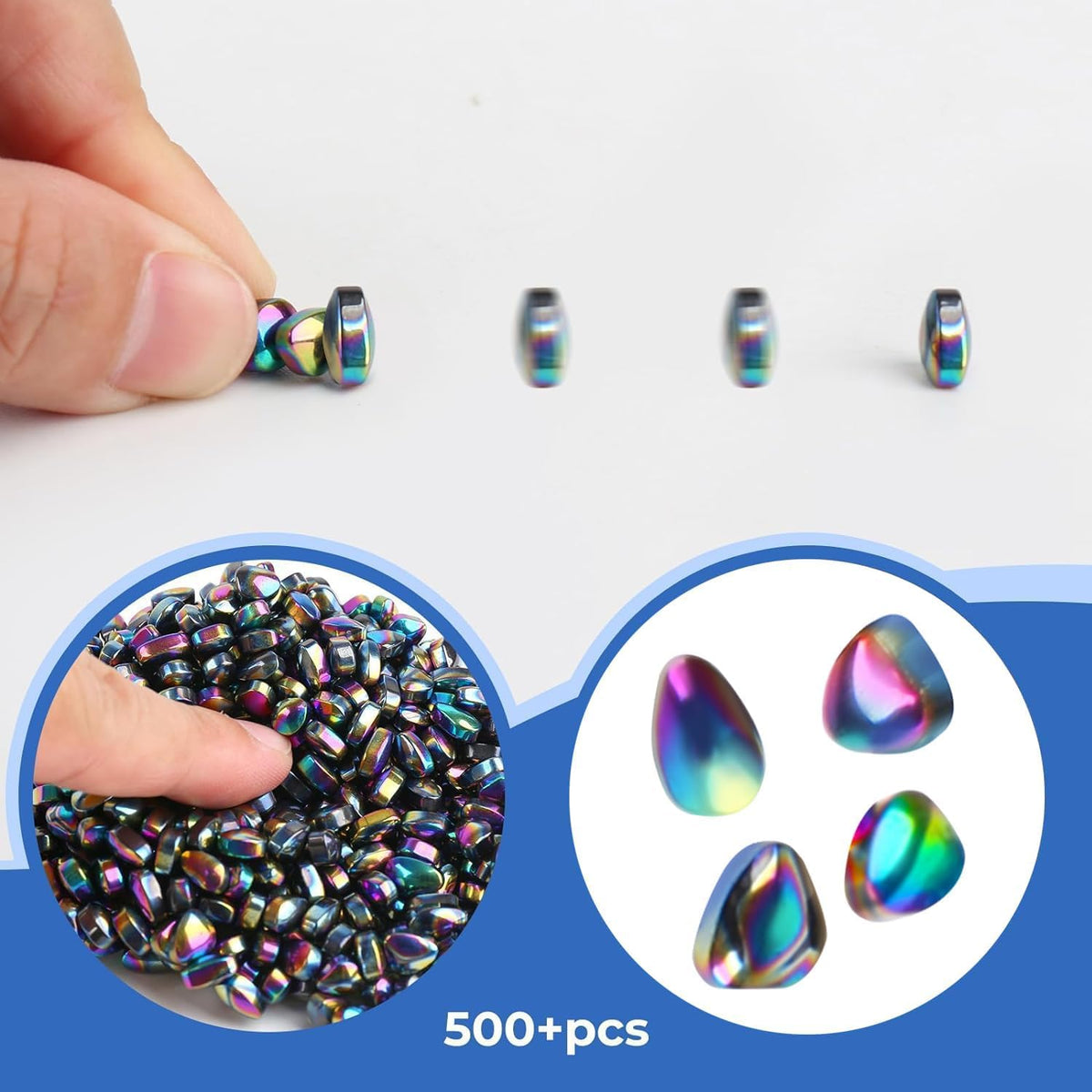 Matassari 550pcs Fidget Toy, Sensory Toys for Adults & Teens（Black）