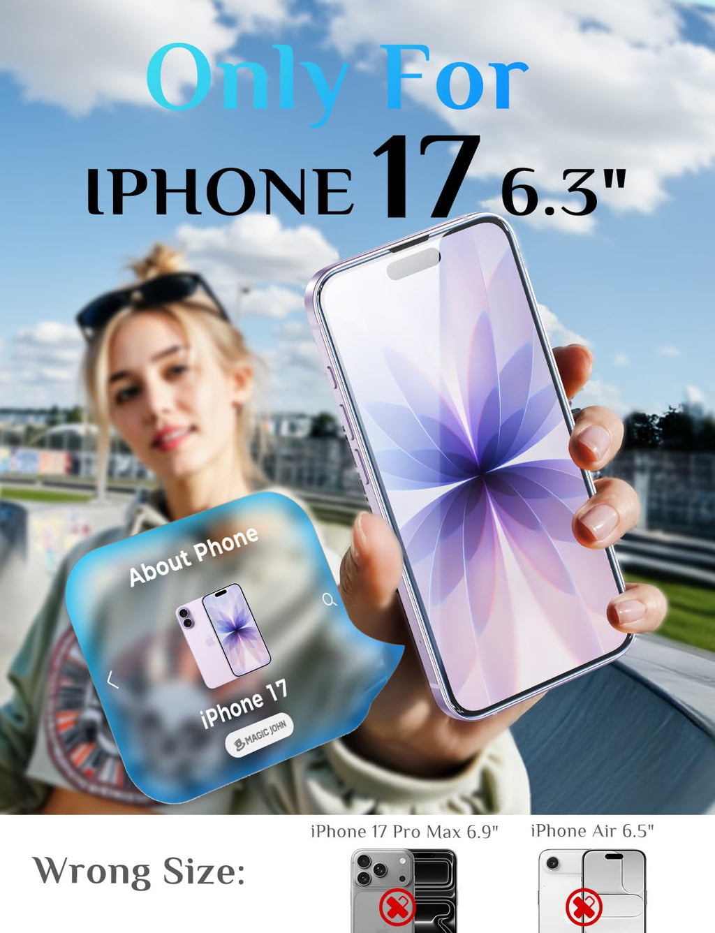 MAGIC JOHN 2 Pack Screen Protector for iPhone SE 3/SE 2 (2022/2020 Edition), iPhone7/8/6 Tempered Glass, Auto Dust-Elimination, Bubble Free, Easy Installation