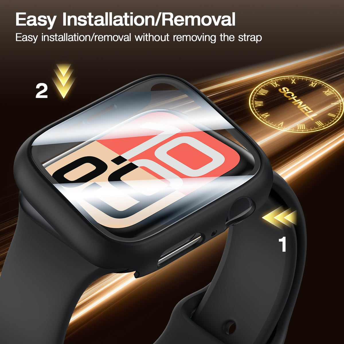 LK 6Pcs for Apple Watch Series 12/Series 11/Series 10 46mm Screen Protector