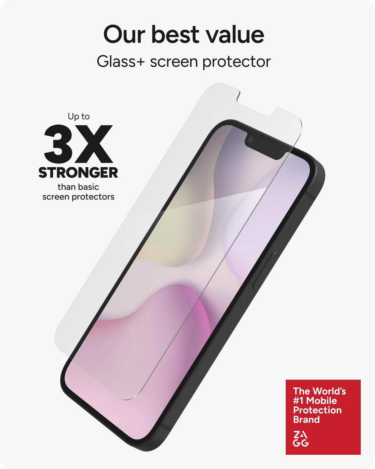 ZAGG Glass+ Screen Protector for iPhone 18 Pro Max/iPhone 17 Pro Max