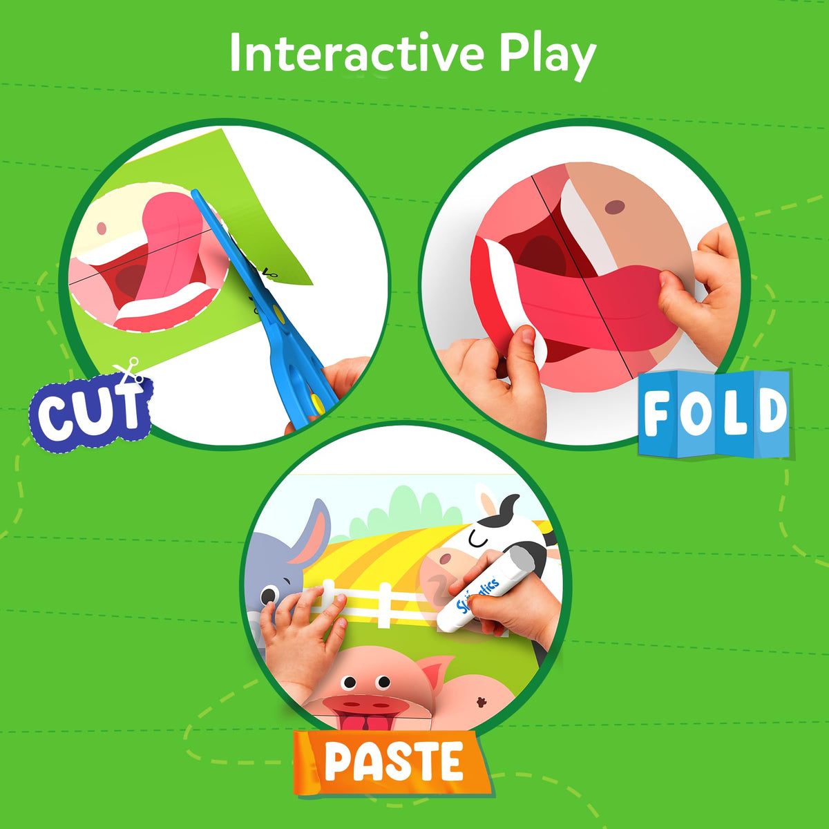 Skillmatics Snip Snip, Scissor Skills, Felt Craft Activity, Gift for Kids