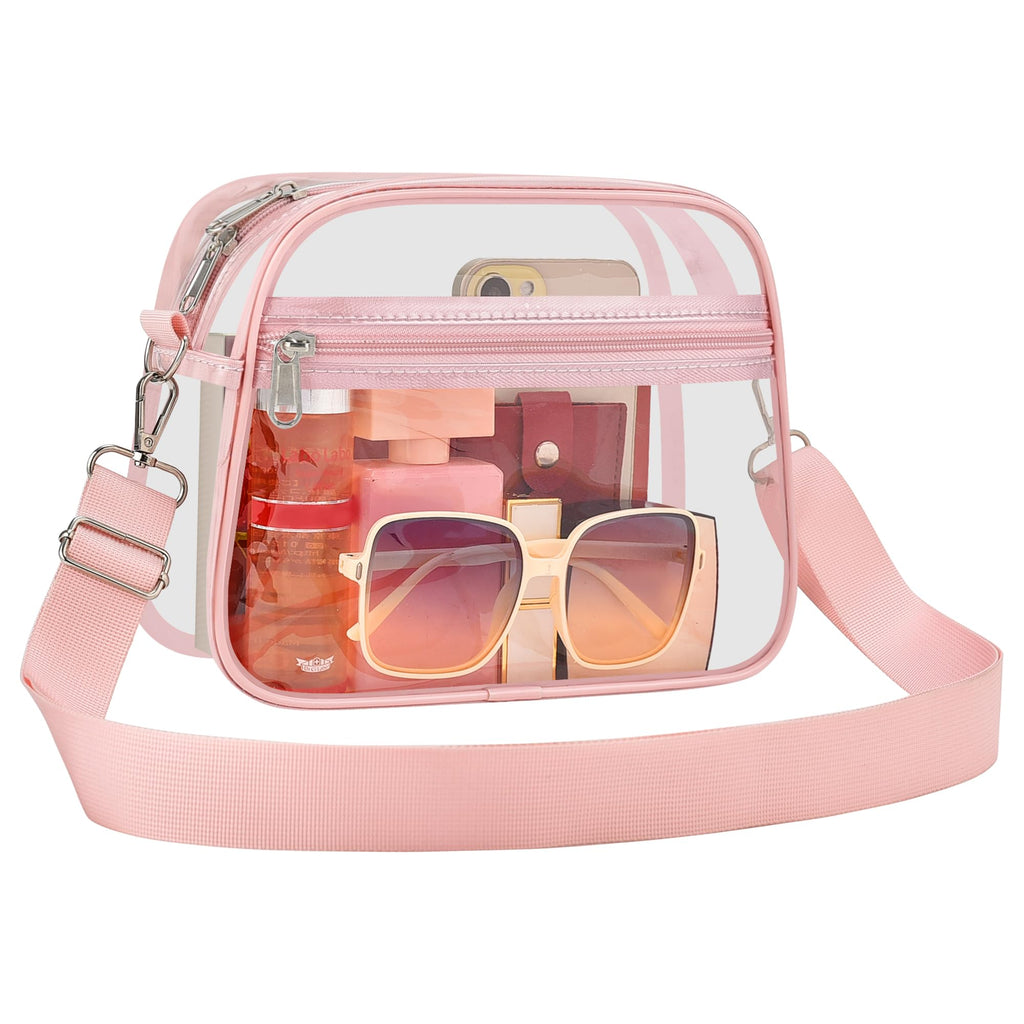 USPECLARE Clear Bag for Stadium Events Clear Sports Fan Handbags Purses