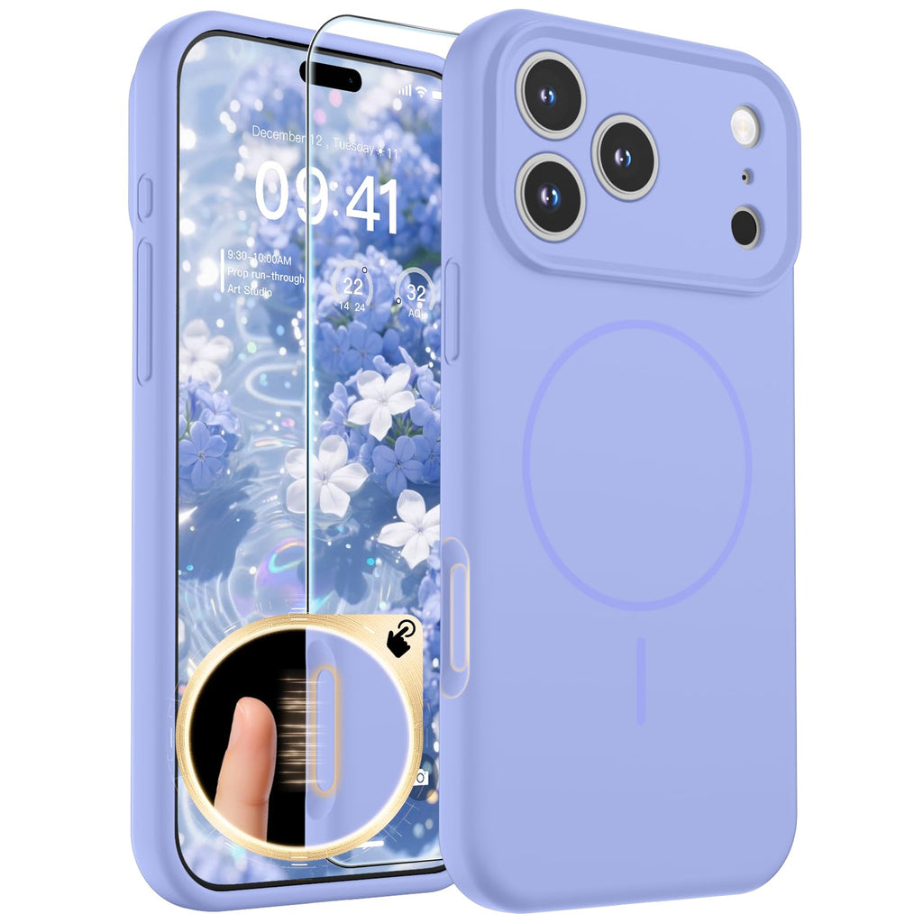 SUPFINE Silicone & Magnetic for iPhone 17 Pro Max Case White