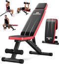 NICEPEOPLE Adjustable Weight Bench for Home Gym, 660LBS Capacity Workout Bench with 8 Backrests for Chest Shoulders Arms, Compact and Foldable Strength Bench for Small Space Apartment Room