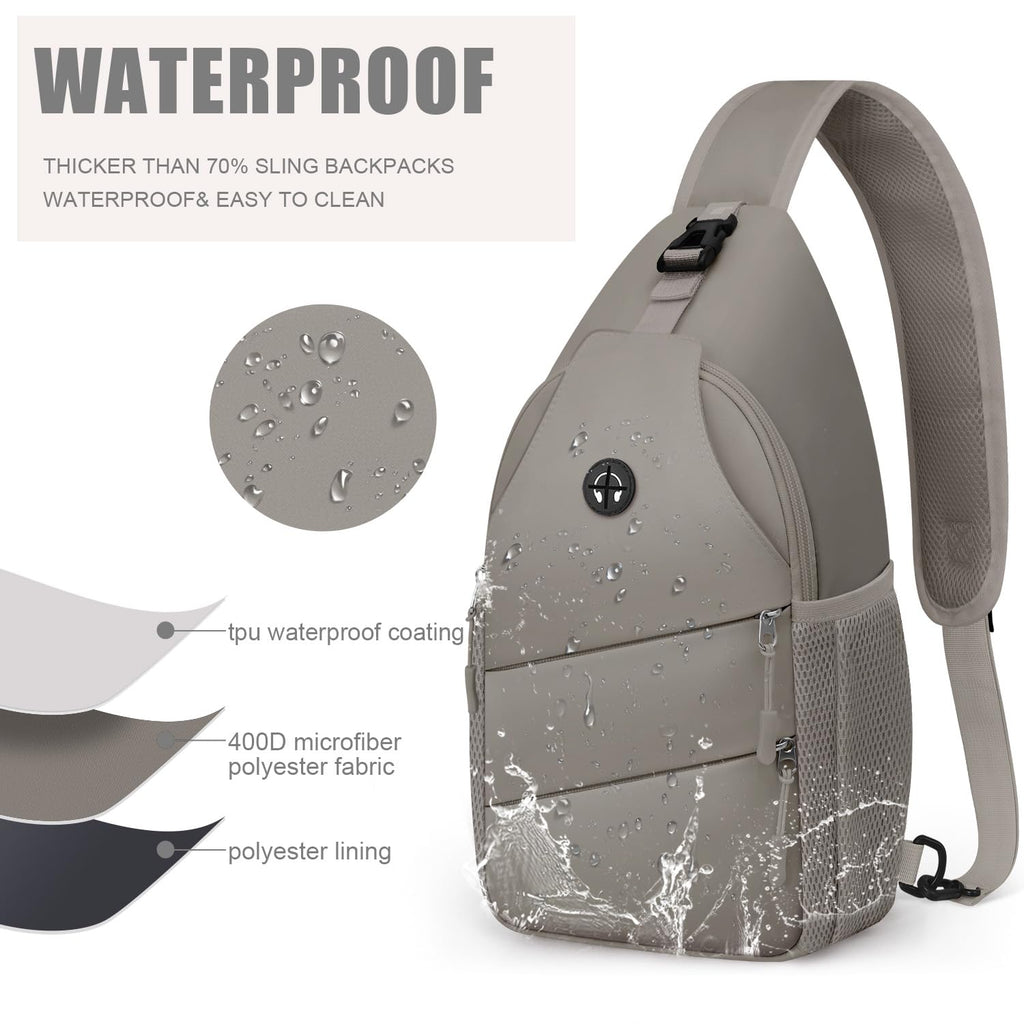 Pritent Crossbody Bags for Women Men Trendy Sling Bag Backpack Casual Chest Bag with Convertible Shoulder Strap