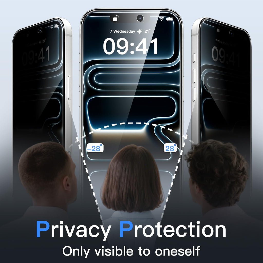 JETech Privacy Screen Protector for iPhone 18 Pro, 2-Pack