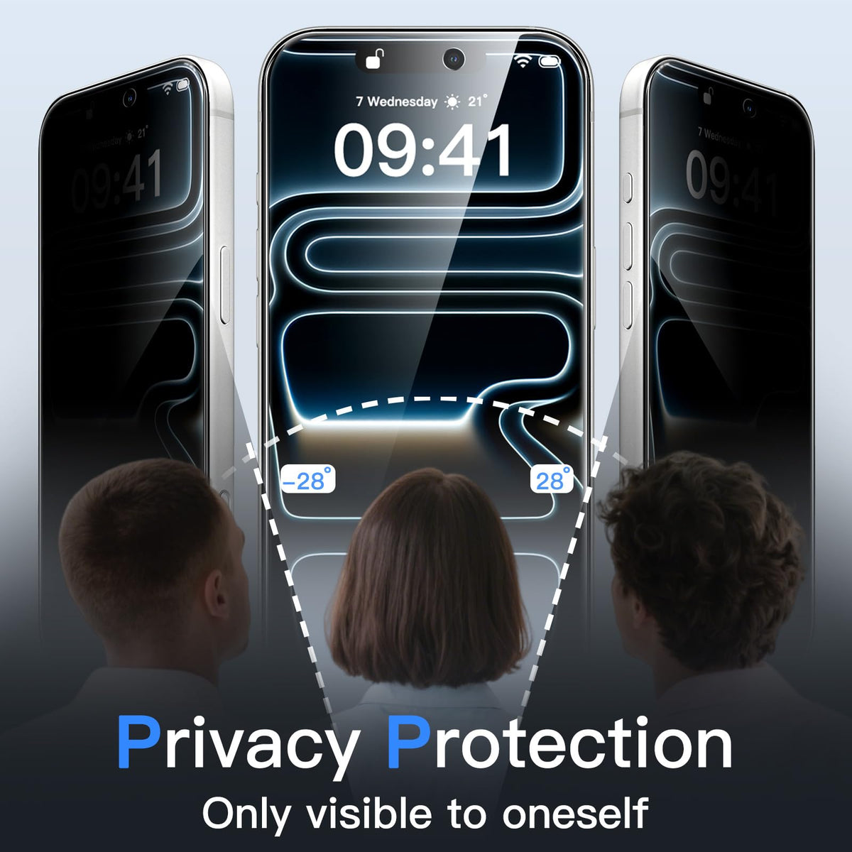 JETech Privacy Screen Protector for iPhone 18 Pro, 2-Pack