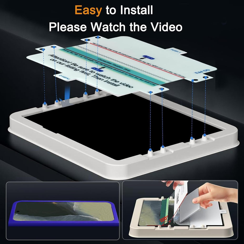 Ferilinso 3 Pack Privacy Screen Protector for iPhone Duo, Tempered Glass