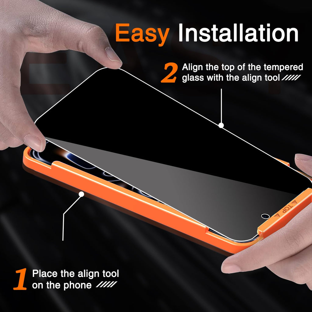 Milomdoi Privacy Screen Protector for iPhone 18 Pro Max, Tempered Glass