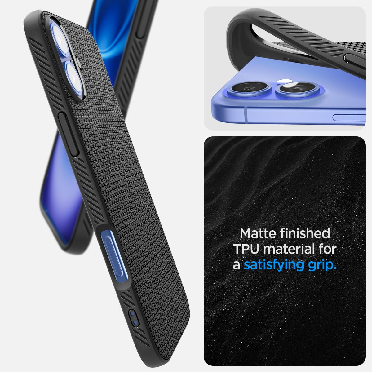 Spigen Liquid Air Designed for iPhone 13 Pro Max Case (2021) - Matte Black