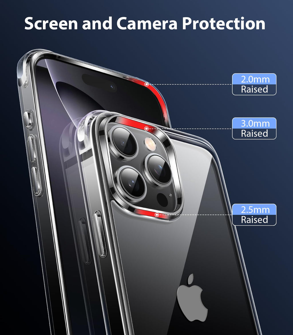 Mkeke for iPhone 18 Pro Max Case Clear [Not-Yellowing]