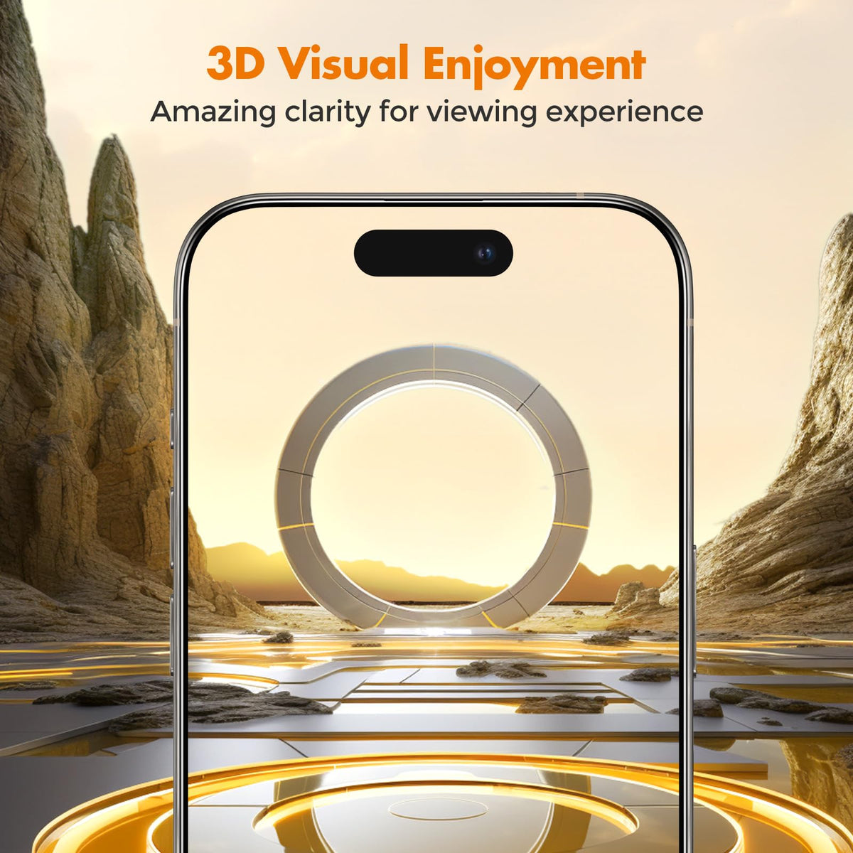 UNBREAKcable Privacy Screen Protector for iPhone 16 Pro Max, Full Coverage