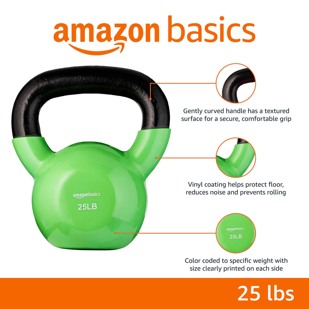 Amazon Basics Vinyl Kettlebell