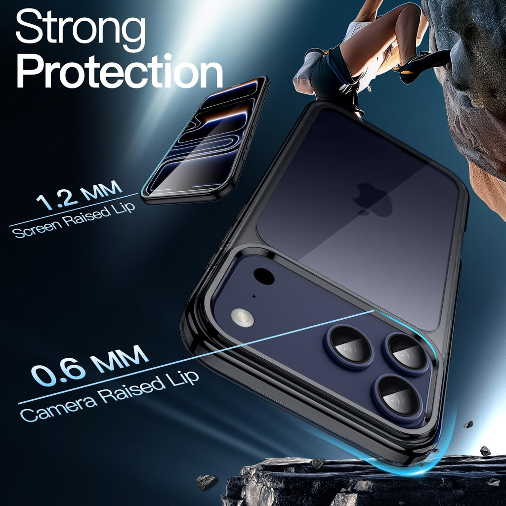 JETech Case for iPhone 17 Pro Max, Anti-Yellowing, Black