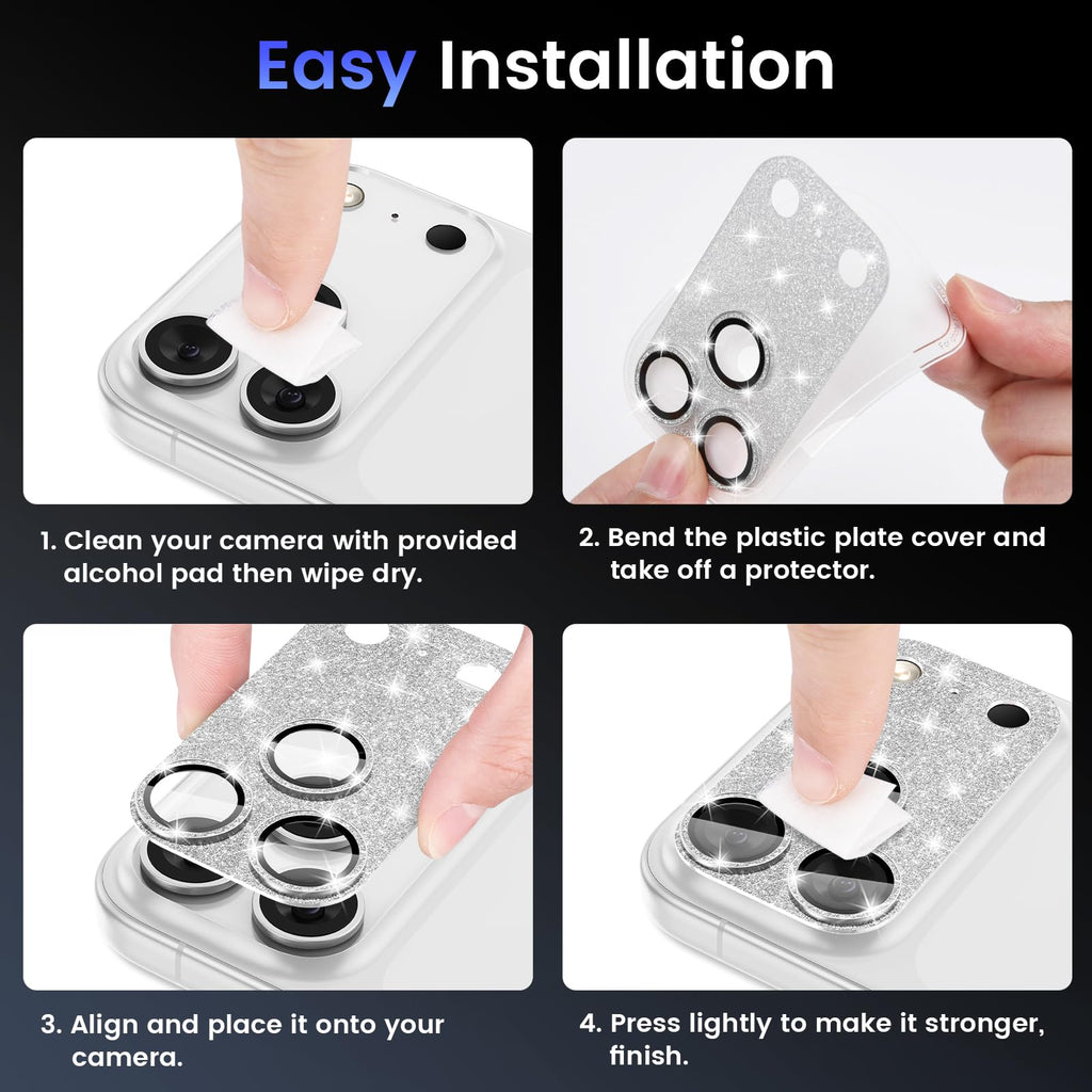 Tensea for iPhone 16 Pro Max/16 Pro/14 Pro Max/14 Pro Camera Lens Protector
