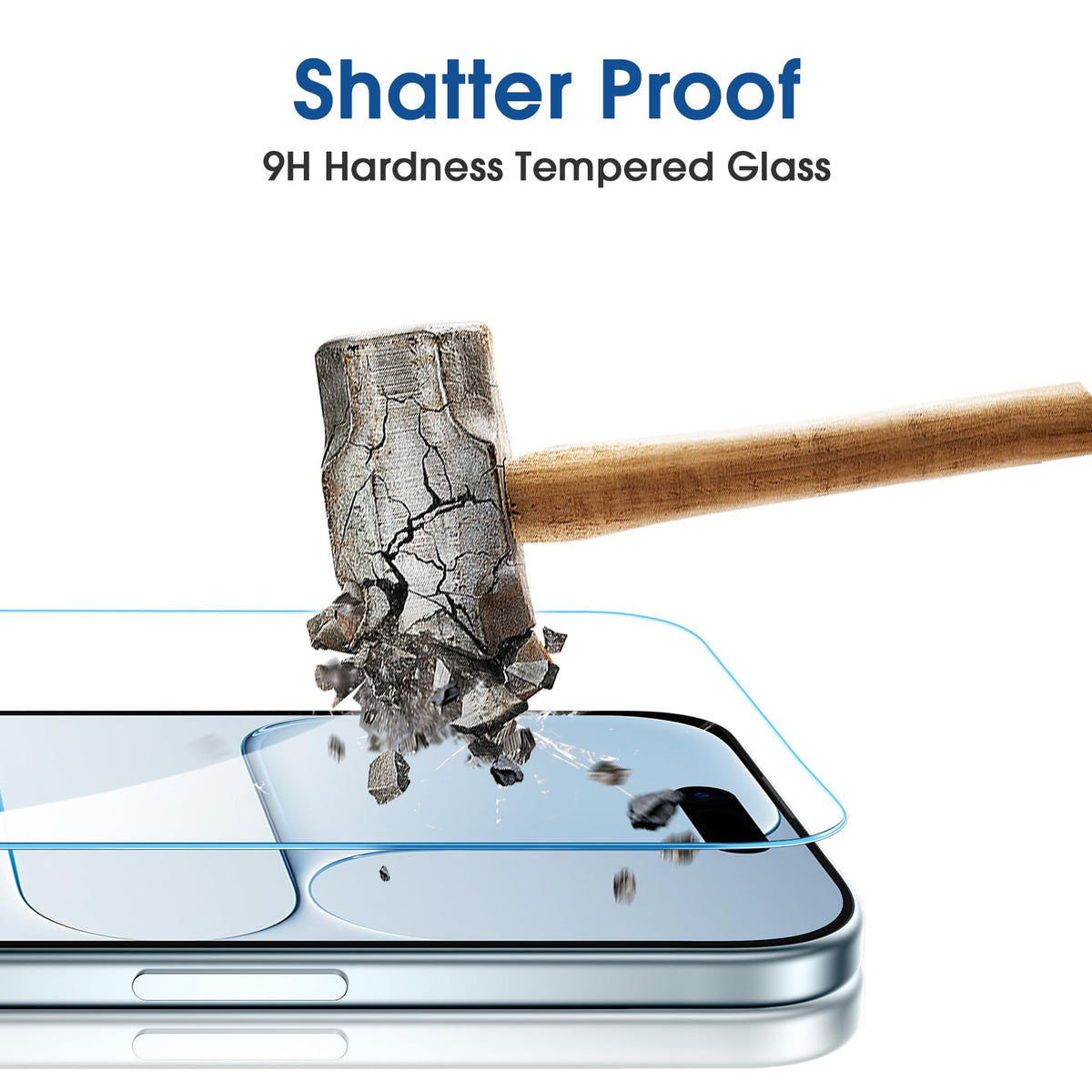 amFilm OneTouch for iPhone 18 Pro Max 6.9'' Screen Protector Tempered Glass