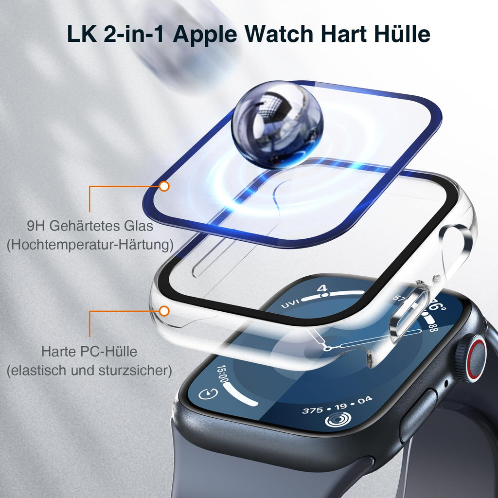 LK 6Pcs for Apple Watch Series 12/Series 11/Series 10 46mm Screen Protector