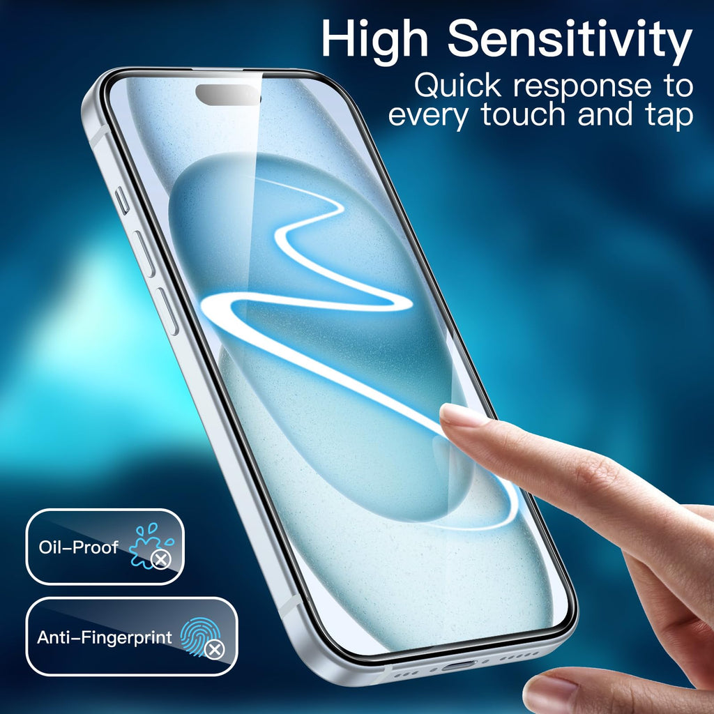 JETech Screen Protector for iPhone 18 Pro Max/17 Pro Max, 3-Pack
