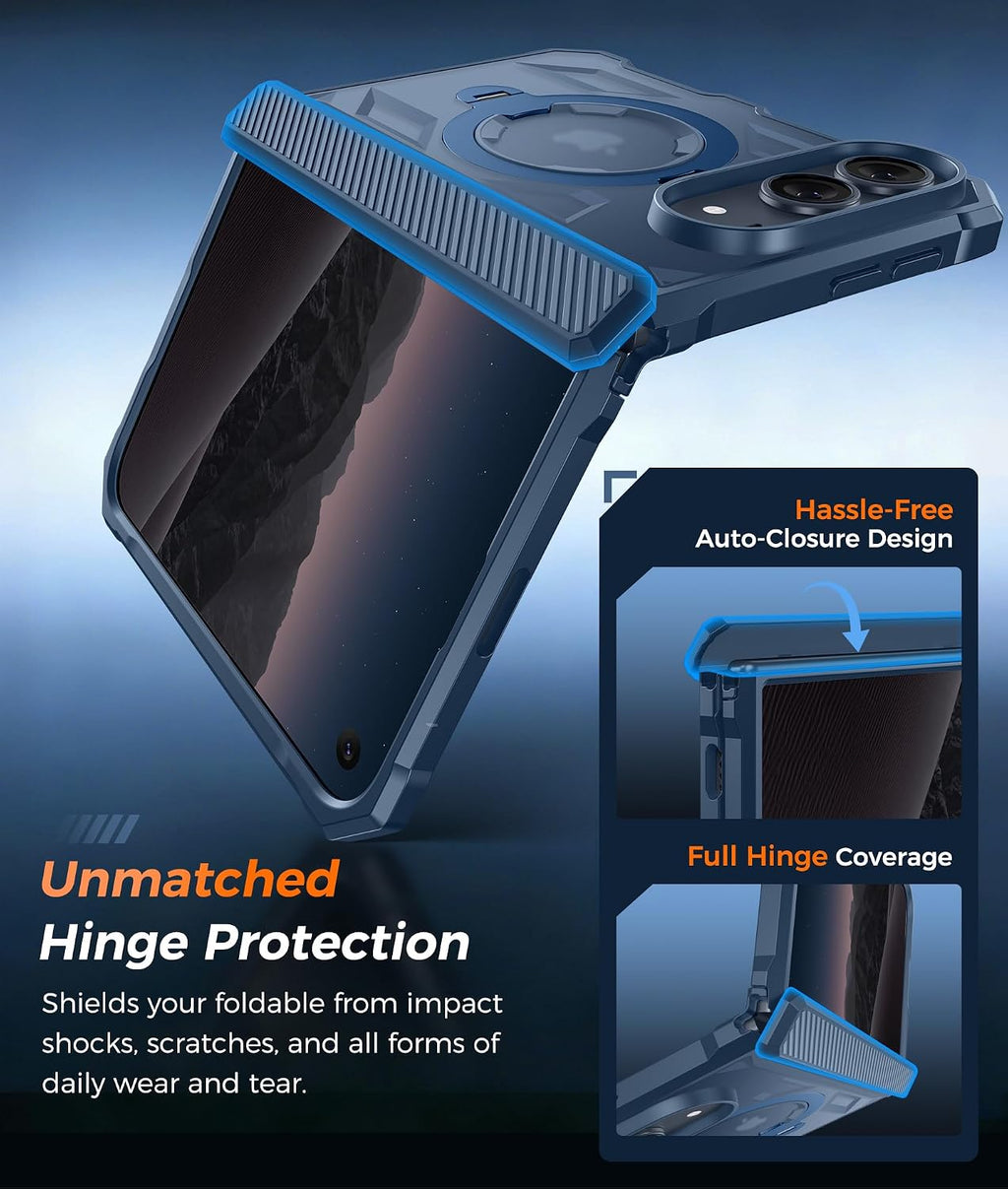 FNTCASE for Motorola Razr 2026/2025 Case with 360 Spin Magnetic Kickstand