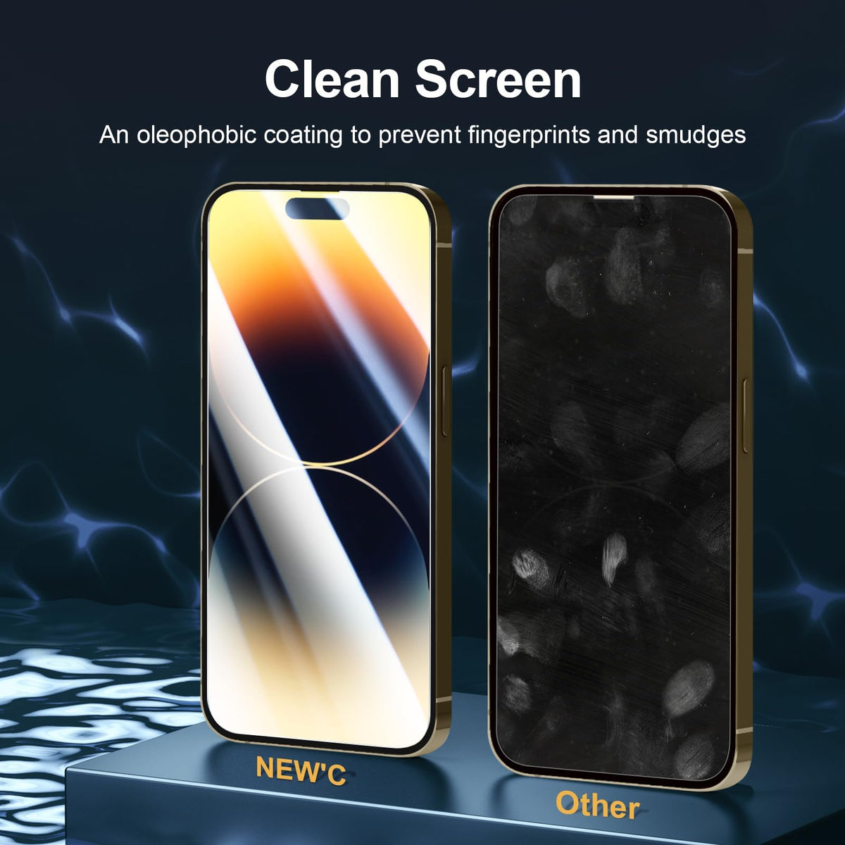 NEW'C for iPhone 16, iPhone 15 Screen Protector Installation Tool Included