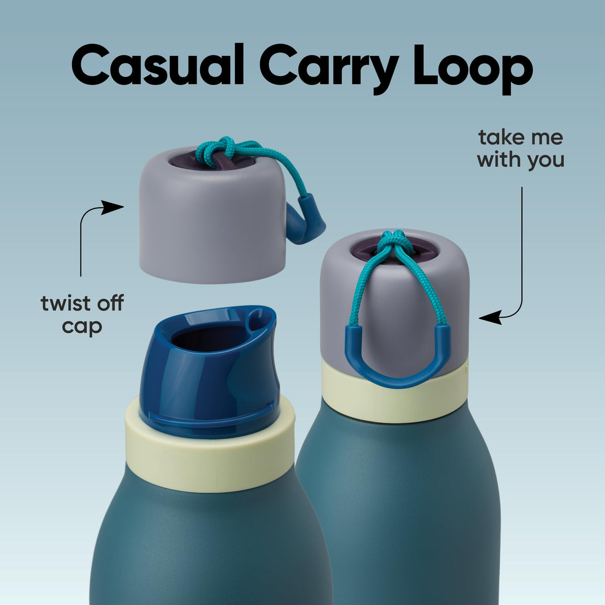 Owala FreeSip Twist Stainless Steel Water Bottle 24 oz Daybreak