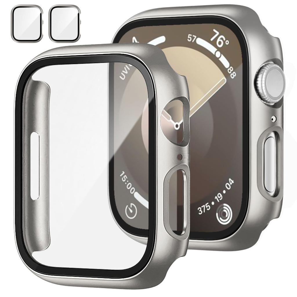 JZK Case with Screen Protector for Apple Watch SE3 Series 6/5/4 40mm,Clear