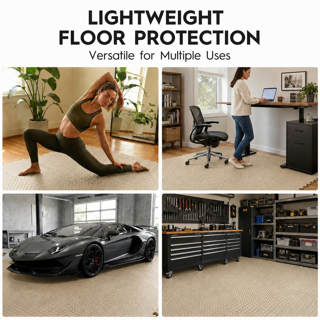 18 Pcs EVA Foam Floor Tiles, Puzzle Exercise Mat Set for Gym