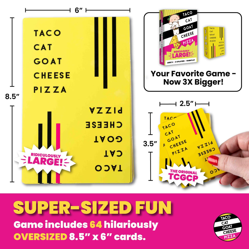 Taco Cat Goat Cheese Pizza Card Game by Taco Cat Games, Age 7+, 2-8 Players
