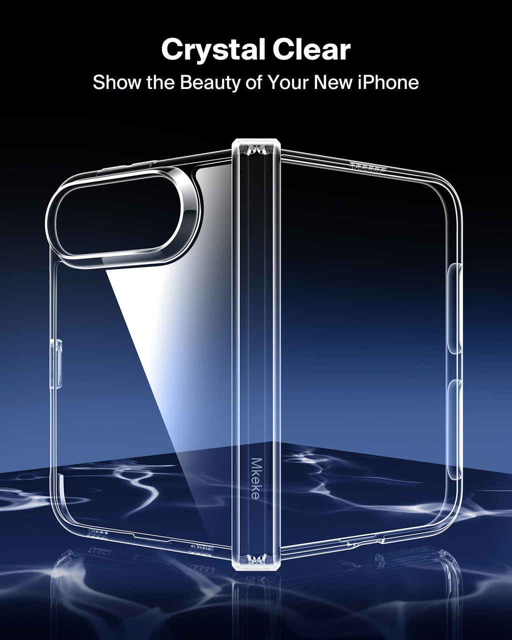 Mkeke for iPhone 18 Pro Max Case Clear [Not-Yellowing]