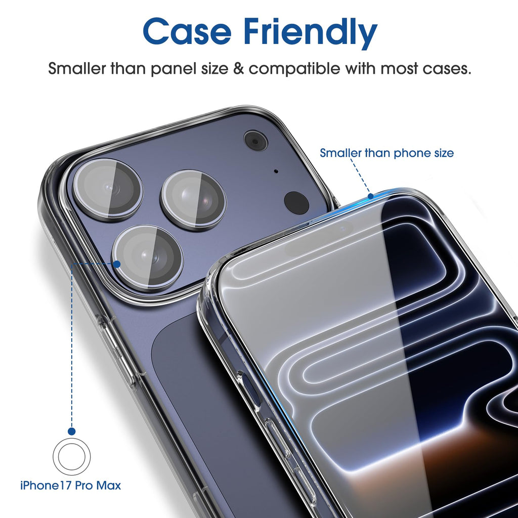 amFilm OneTouch for iPhone 18 Pro Max 6.9'' Screen Protector Tempered Glass