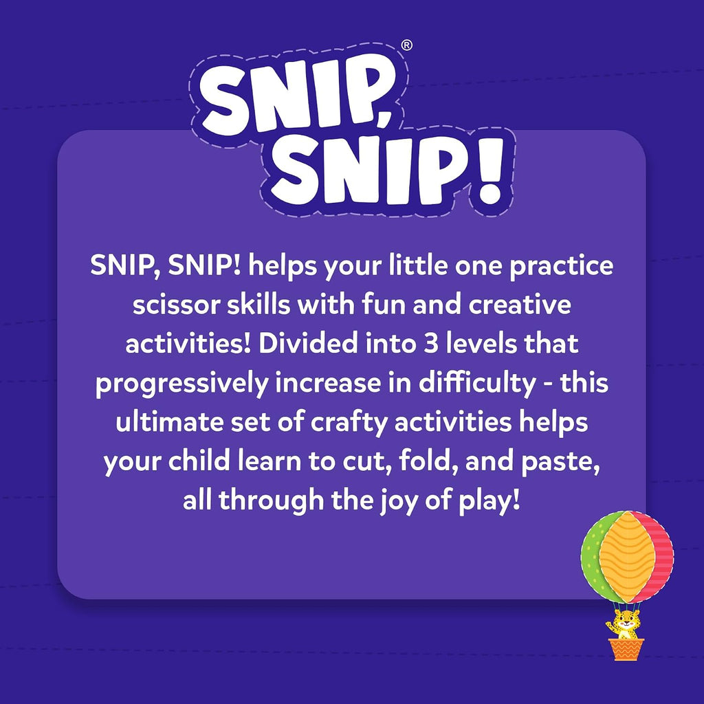 Skillmatics Snip Snip, Scissor Skills, Felt Craft Activity, Gift for Kids