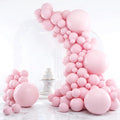 RUBFAC Pink Balloons Pastel Pink Balloon Arch Kit Different Sizes 129pcs