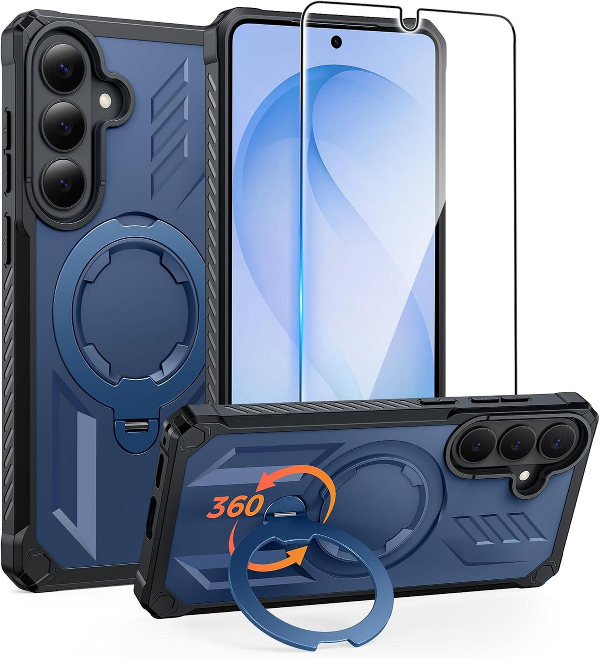 FNTCASE for Motorola Razr 2026/2025 Case with 360 Spin Magnetic Kickstand