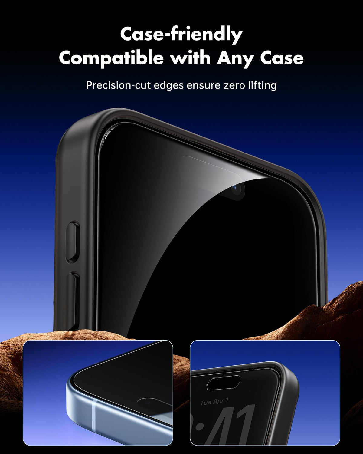 UNBREAKcable Privacy Screen Protector for iPhone 17 Pro Max, 2-Pack