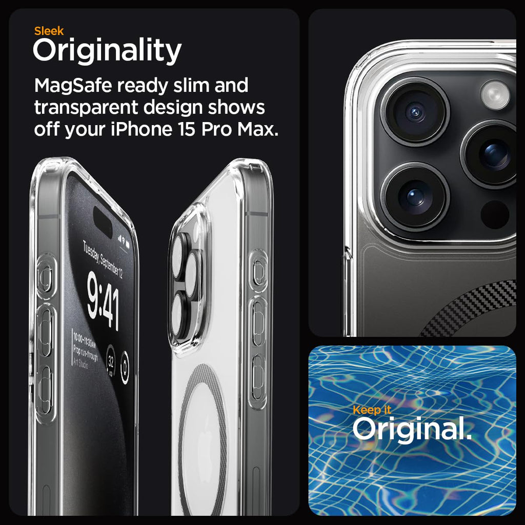 Spigen Ultra Hybrid MagFit for iPhone 17 Pro / 18 Pro Case, Frost Black