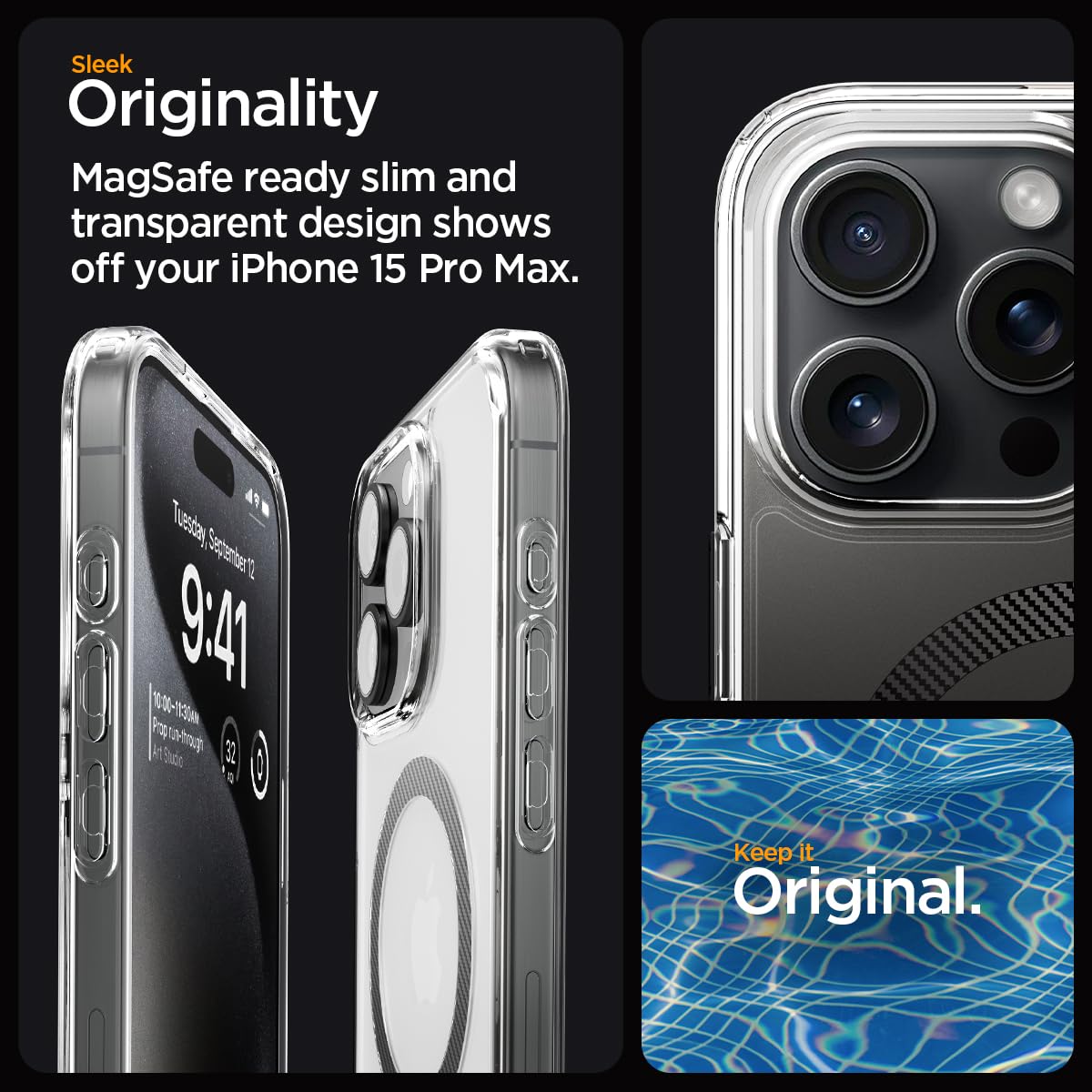 Spigen Ultra Hybrid MagFit for iPhone 17 Pro / 18 Pro Case, Frost Black