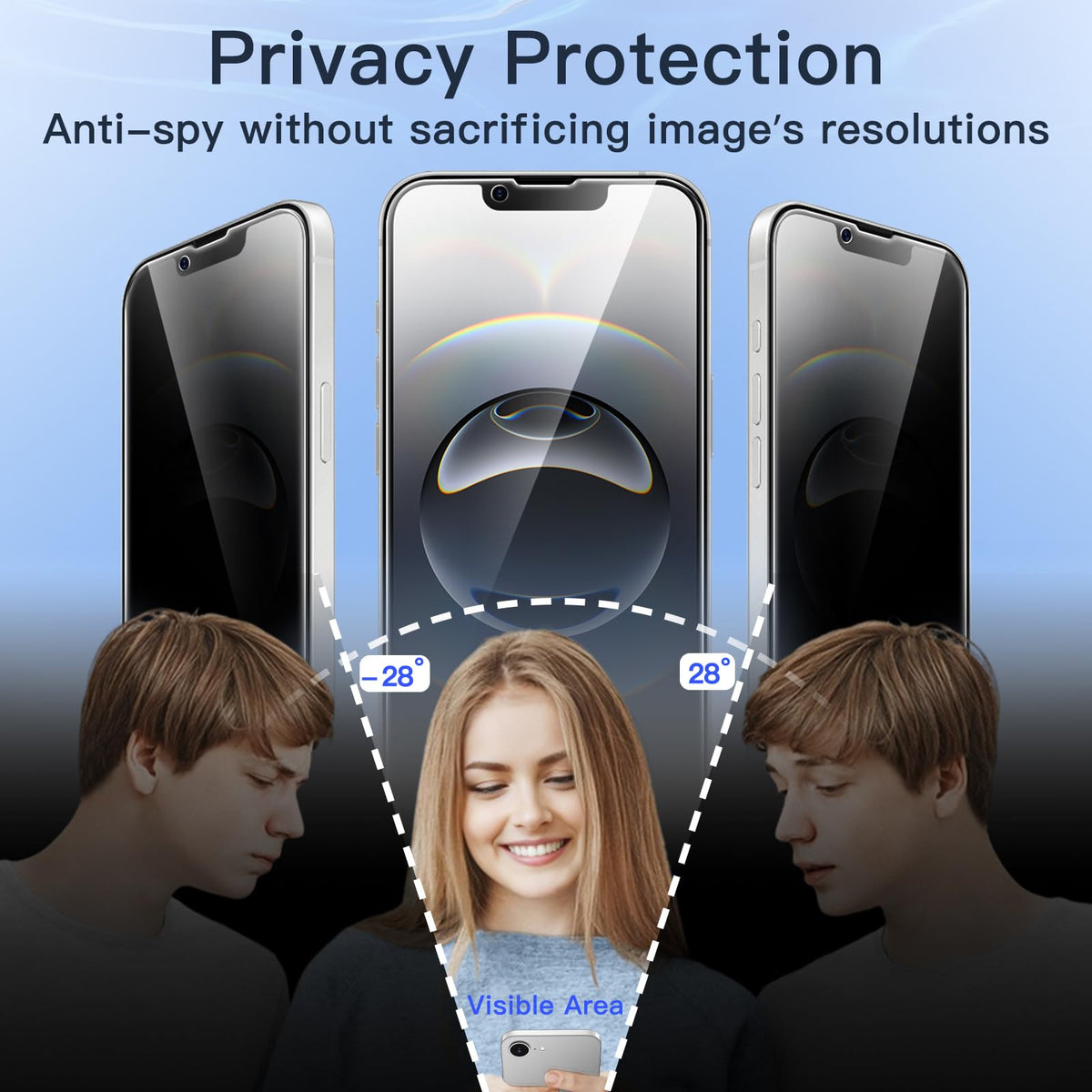 JETech Privacy Screen Protector for iPhone 18 Pro, 2-Pack