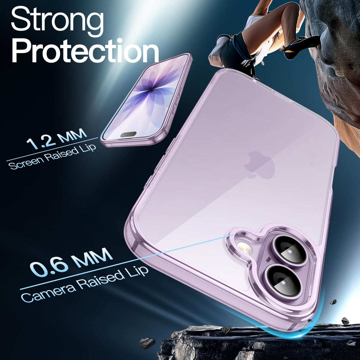 JETech Case for iPhone 17 Pro Max, Anti-Yellowing, Black